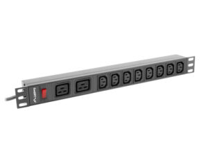 LANBERG POWER STRIP PDU RACK (1U, 16A,2XC19,8XC13)
