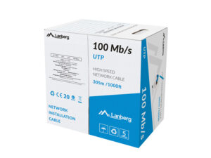 LANBERG LAN UTP CABLE 100MB/S 305M WIRE CCA BLUE