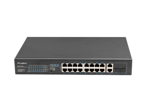 Lanberg Switch rack 19" POE+ 16x 100MB /2X COMBO  GIGABIT ETHERNET 250W - Image 4