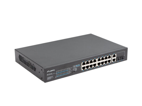 Lanberg Switch rack 19" POE+ 16x 100MB /2X COMBO  GIGABIT ETHERNET 250W - Image 5
