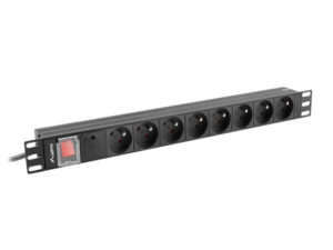 LANBERG POWER STRIP PDU RACK 19" (1U, 16A, 8X 230V PL, 2m)