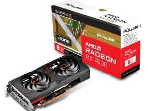 VGA PCIE8 RX7600 8GB GDDR6/PULSE 11324-01-20G SAPPHIRE "11324-01-20G" (timbru verde 0.8 lei)