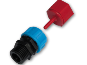 Adapter for needle, 1/4" male thread