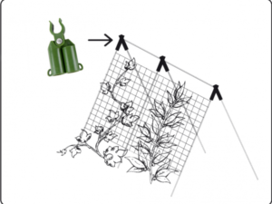 Adustable connector for garden stakes 20mm (4pcs.)