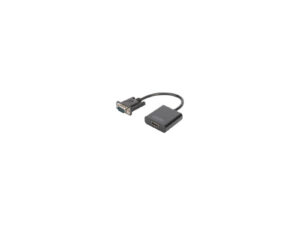 Konwerter/adapter audio-video VGA do HDMI, 1080p FHD, z audio 3.5mm MiniJack