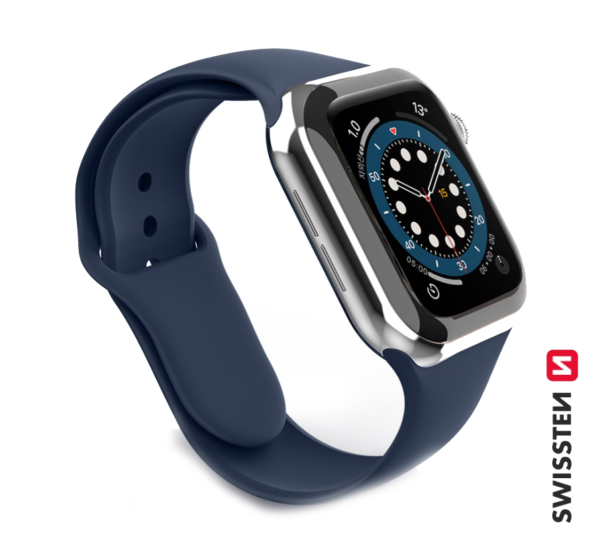 Swissten Silicone Band for Apple Watch 1/2/3/4/5/6/SE / 42 mm / 44 mm