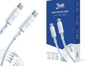 3mk Hyper Silicone Cable Type-C to Type-C 60W 3A