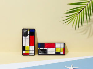 iKins case for Samsung Galaxy Note 20 mondrian black