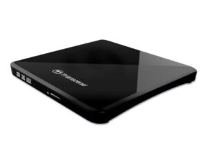 Transcend 8X DVDS-K - Diskenhet - DVD�RW (�R DL) / DVD-RAM - 8x/8x/5x - USB 2.0 - extern - svart