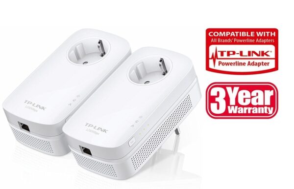 TP-LINK AV1300 Gigabit Passthrough Powerline Starter Kit - Image 4