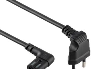 Gembird Power Cord C7 / Angled - Black