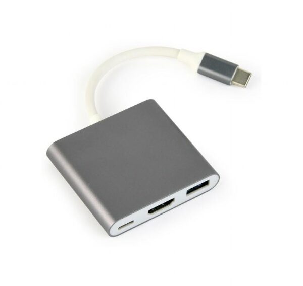Modules and transceivers Gembird  I/O ADAPTER USB-C TO HDMI/USB3/USB-C A-CM-HDMIF-02-SG