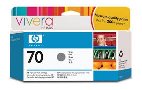 HP 70 original Ink cartridge C9450A grey standard capacity 130ml 1-pack with Vivera Ink cartridge