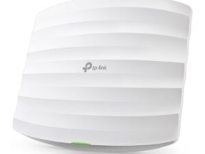 ACCESS POINT TP-LINK wireless 300Mbps, port 10/100Mbps, 2 antene interne, pasiv PoE, montare pe tavan, "EAP110" (timbru verde 0.8 lei)