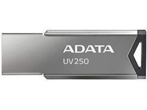 MEMORIE USB 2.0 ADATA 32 GB, clasica, carcasa metalica, argintiu, "AUV250-32G-RBK" (timbru verde 0.03 lei)