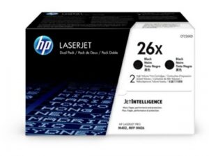 HP 26X original LaserJet Toner cartridge CF226XD Black High Yield 2-pack