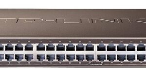 TP-LINK TL-SF1048 48-Port 10/100M Switch, 48 10/100M RJ45 Ports, 1U 19-inch Rack-mountable Steel Case