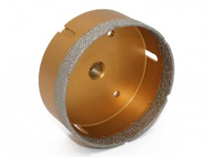 Diamond grit holesaw 100mm, M14 shank