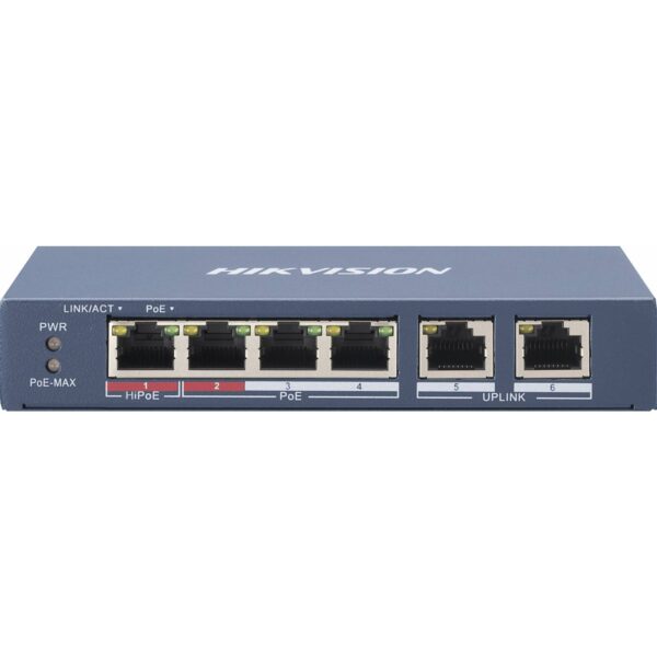 L2, UNMANAGED, 4 10/100M RJ45 POE PORTS