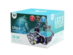 Forever Light LED Ultra Headlamp / T6 / 2x 10W + XP-E 2x 3W / 500lm 2x 18650 / 1200mAh Li-Ion