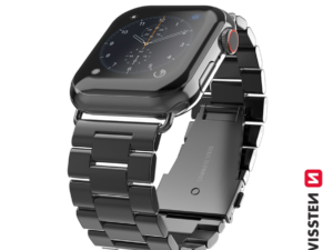 Swissten Metal Strap for Apple Watch 1/2/3/4/5/6/SE / 40 mm / 42 mm / Black