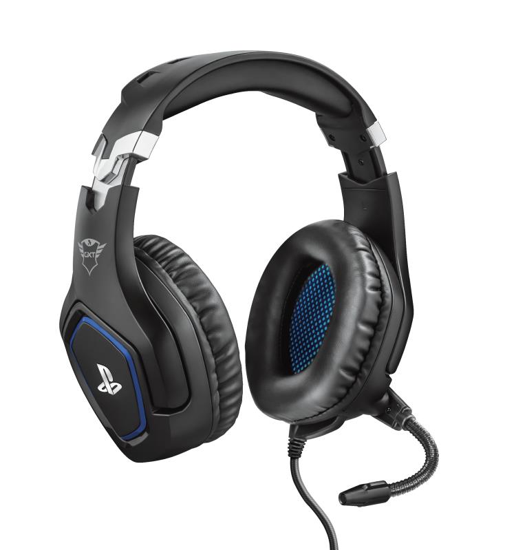 CASTI Trust, "GXT 488 Forze PS4", cu fir, gaming, utilizare multimedia, smartphone, microfon pe brat, conectare prin Jack 3.5 mm, negru, "TR-23530", (timbru verde 0.8 lei)