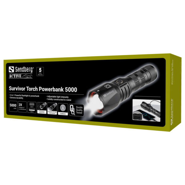 Akupank Sandberg Survivor Torch 5000, flashlight - Image 7