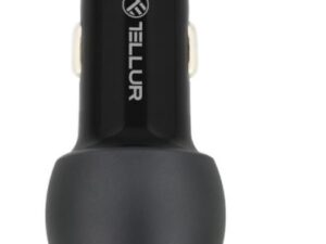 Tellur Dual USB Car Charger With QC 3.0, 6A black