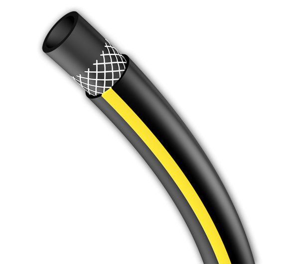 Garden hose BLACK COLOUR 1/2" - 50m