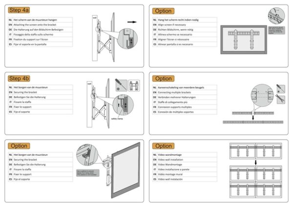 Suport pt videowall NM 32"-75" 50kg ng - Image 9