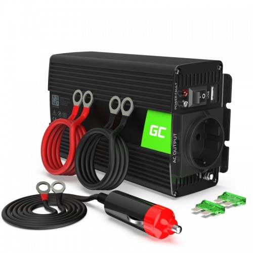 Green Cell Car Power Inverter Converter 24V to 230V / 300W / 600W