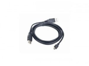 CABLU alimentare si date GEMBIRD, pt. smartphone, USB 2.0 (T) la Mini-USB 2.0 (T), 0.9m, conectori auriti, extra power socket USB 2.0 (T), negru, "CCP-USB22-AM5P-3" (timbru verde 0.08 lei)