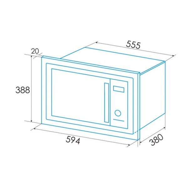 Edesa EMW-2530-IG BK - Image 2