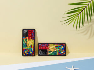 iKins case for Samsung Galaxy Note 20 Ultra cat with red fish