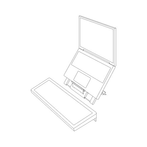 Neomounts NSLS100 stand - for notebook / tablet - silver - Image 8