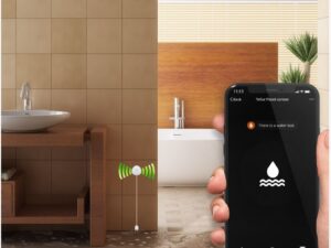 Tellur WiFi Flood Sensor, AAA, White