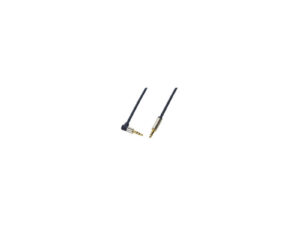 CABLU audio LOGILINK stereo (3.5 mm jack T/T), 1m, conectori auriti, un conector 90 grade, albastru "CA11100" (timbru verde 0.08 lei)