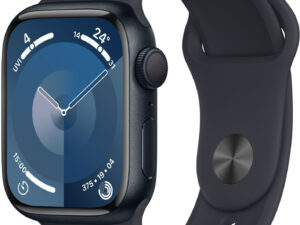 Apple Watch 9 GPS 41mm Sport Band M/L, midnight (MR8X3ET/A)