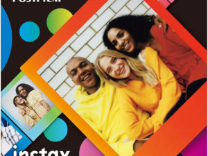 Fujifilm | Instax Square Rainbow (10) Instant Film | 72 x 86 mm | 2.4 x 2.4" Image Area; 3.4 x 2.8" Print Size | Quantity 10