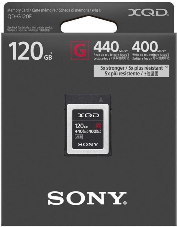 Sony memory card XQD G 120GB 440/400MB/s - Image 2