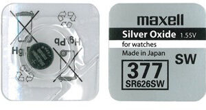Button battery  MAXELL SR626 Silver SW / AG4 / 377 / 1.55V