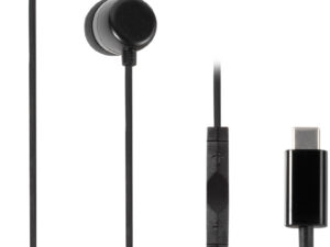 Vivanco kõrvaklapid + mikrofon Stereo Earbuds USB-C, must (61752)