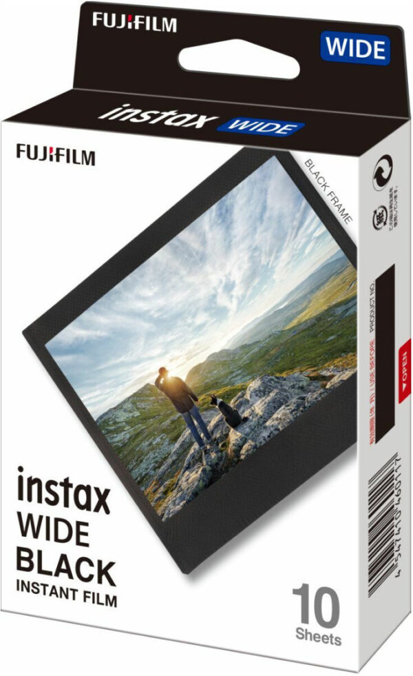 Momentinės fotoplokštelės Fujifilm instax WIDE Black Frame (10 vnt.) - Image 2