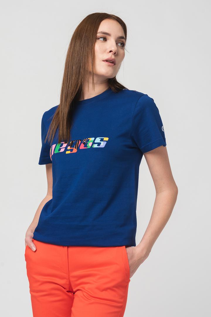 TRICOU LOGO MULTICOLOR FEMEI ROYAL BLU