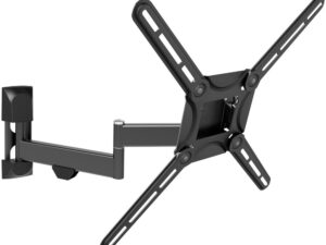 SUPORT de perete BARKAN, pt 1 TV/monitor plat, curbat, diag. max 56 inch, orizontala, inclinare, max 25 Kg, "3420.B"