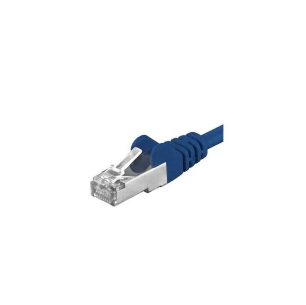 Patchcord SFTP RJ45-RJ45 Cat.6A, 0.25m, albastru, "SFTP-6A-0.25-BL" (timbru verde 0.08 lei)