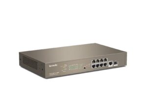 Tenda TEG5310P-8-150W Gigabit L3 PoE+ Switch 130W, 8x 1Gb/s PoE+, 2x RJ45/SFP, STP, IGMP, VLAN, Rack
