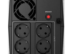 UPS NJOY, "Keen 1500", Line Int. , mini tower, 1500VA/900W, AVR, Schuko x 4, 2 x baterie GP09122L, back-up 1 - 10 min., "UPLI-LI150KE-CG01B" (timbru verde 11 lei)