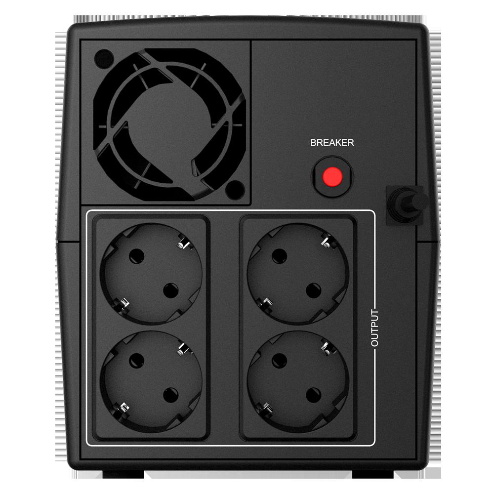 UPS NJOY, "Keen 1500", Line Int. , mini tower, 1500VA/900W, AVR, Schuko x 4, 2 x baterie GP09122L, back-up 1 - 10 min., "UPLI-LI150KE-CG01B" (timbru verde 11 lei)