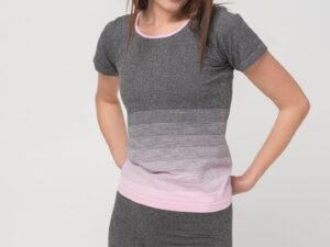 TRICOU PEGAS GREY PINK-S